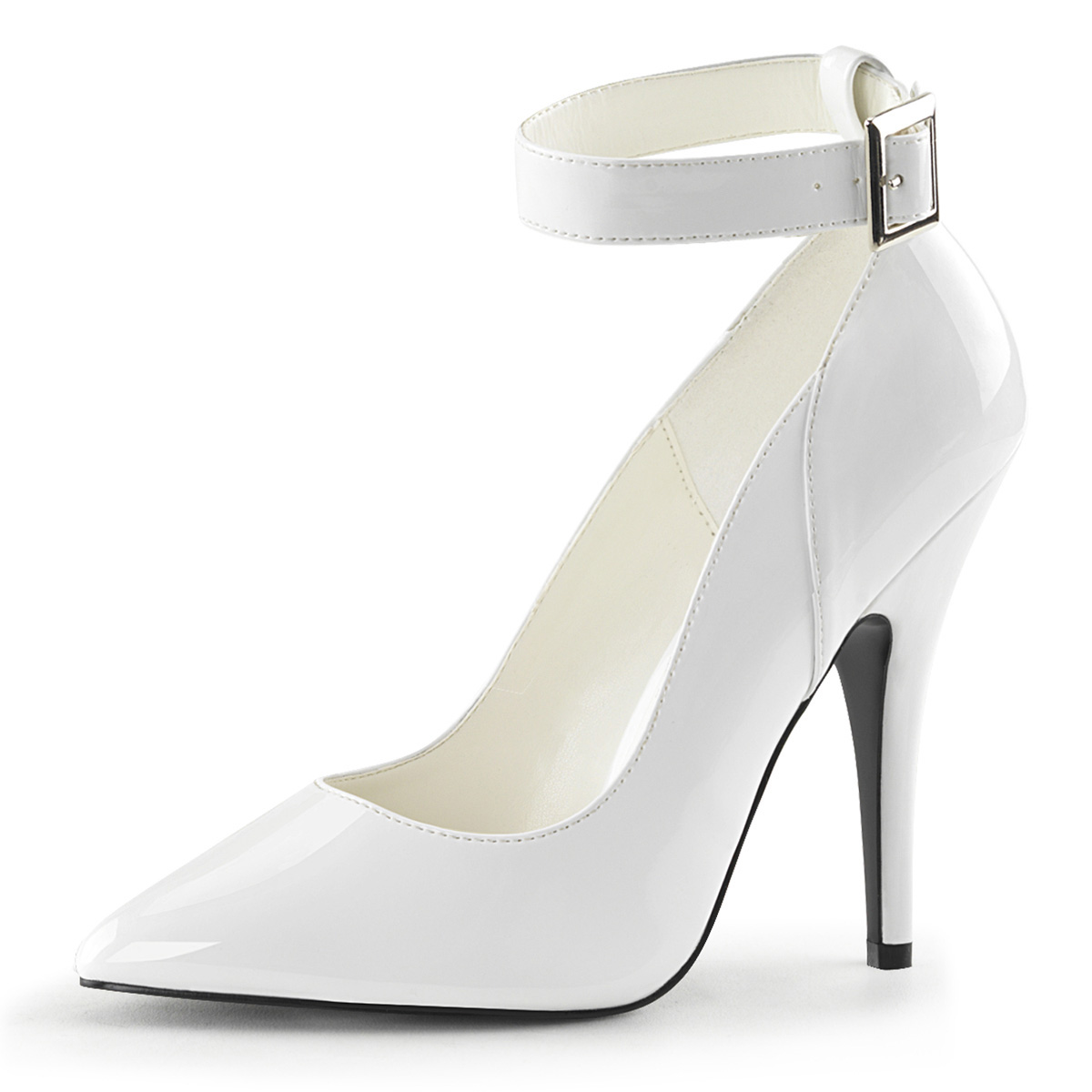MAIERNISI JESSI Unisex Men's Women's Strappy Sandals Heels, Stilletos High  Heeled Sandals Patent White EU44 - Size 12 Women/10.5 Men, Patent White, 12  Women/10.5 Men price in UAE | Amazon UAE | kanbkam