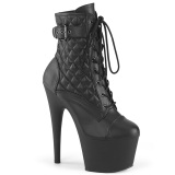 ADORE-1033 18 cm pleaser high heels ankle boots black