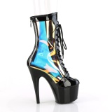 ADORE-1047 - 18 cm platform high heel boots patent black