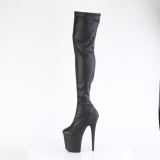 Black 20 cm FLAMINGO-3000 Platform Thigh High Boots