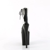 Black 20 cm FLAMINGO-824RS pleaser high heels with ankle straps