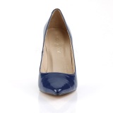 Blue Varnished 10 cm CLASSIQUE-20 big size stilettos shoes