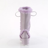 Faux Fur Trim 7 cm CUBBY-311 lolita alternative womens boots platform in lavender