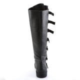 GOTHAM-110 halloween black captain boots cosplay mens boots with buckles