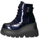 Hologram 11,5 cm SHAKER-52 wedge ankle boots platform black