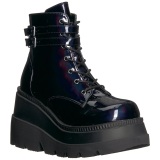 Hologram 11,5 cm SHAKER-52 wedge ankle boots platform black