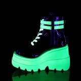 Neon 11,5 cm SHAKER-52 wedge ankle boots platform black