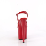 Patent 19 cm ENCHANT-709 red pleaser shoes with high heels