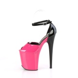 Patent 20 cm FLAMINGO-868 pink pleaser shoes with high heels