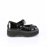 Patent 5 cm EMILY-23 emo platform maryjane shoes with buckles