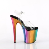 Platform rainbow 20 cm FLAMINGO-808RC Pole dancing high heels