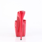 Red 18 cm JUBILANT-01 platform high heel mules womens