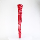 Red 20 cm FLAMINGO-3000 Platform Thigh High Boots