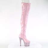 Rose 18 cm BEJ-3011-7 Hologram exotic pole dance overknee boots