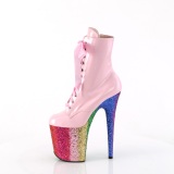 Rose glitter 20 cm FLAMINGO-1020HG Exotic pole dance ankle boots