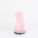 Rose mules 11,5 cm GALA-01DMM strass high heeled mules