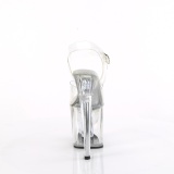 Transparent 19 cm ENCHANT-708AQ2 glitter platform sandals shoes