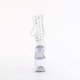 Transparent 20 cm CRAZE-1040C platform pleaser pony high heels shoes