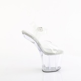 Transparent 20 cm CRAZE-808 platform pleaser pony high heels shoes