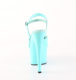 Turquoise 18 cm ADORE-709 pleaser platform high heels sandals shoes