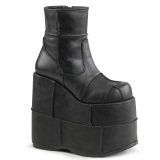 Vegan 18 cm STACK-201 mens ankle boots - cyberpunk boots excessive platform