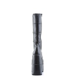 Vegan 18 cm mens knee boots cyberpunk boots excessive platform black