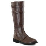 WALKER-130 brown captain boots cosplay halloween mens boots