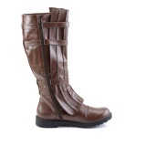 WALKER-130 brown captain boots cosplay halloween mens boots