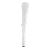 White 20 cm FLAMINGO-3000 Platform Thigh High Boots